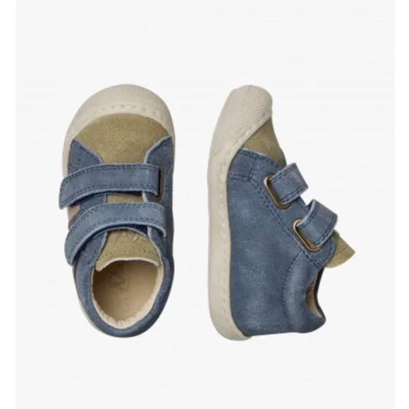 NWT NATURINO MACKS VL Boys First-steps Leather and Suede Shoes in Blue - Picture 3 of 15